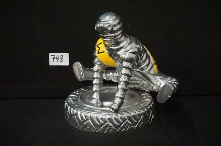 镀铬宣传雕像 - "MICHELIN" - 高： 20 cm