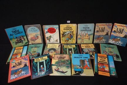THE ADVENTURES OF TINTIN - French-language comic b