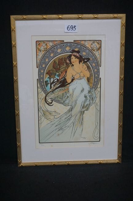 ALPHONSE MUCHA (1860–1939) (after) – "La Musique" 