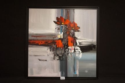 LOIC TUHAL (1962 -  ) - "modern composition" - oil