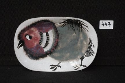 CLAIRE LAMBERT (1936 -  ) - CERAMIQUE DOUR - glaze