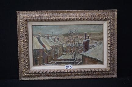 RAPHAEL DUBOIS (1888–1960) — “City in the Snow” — 