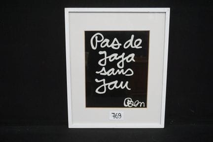 BEN VAUTIER (1935–2024) — "pas de jaja sans jau" —