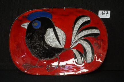 CLAIRE LAMBERT (1936 -  ) - CERAMIQUE DOUR - glaze