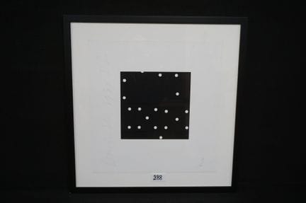 DONALD SULTAN (1951 -  ) - "Domino" - silkscreen p