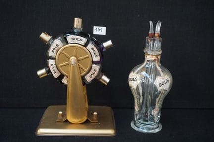 Rare vintage "BOLS" liqueur dispenser—shaped like 