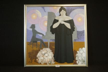 JAN DE LEE (1932–2000) — "Singer in a Black Dress 