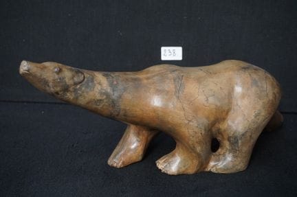 PIERRE CHENET - "large polar bear" - sculpture in 
