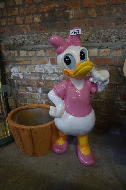 grande statua vintage in resina - "DAISY DUCK" - n