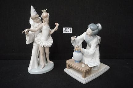 LLADRO - 2 figurines made of Spanish porcelain - "