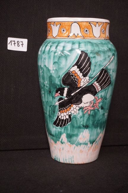 SANTO STEFANO DI CAMASTRA - vaso in ceramica smalt