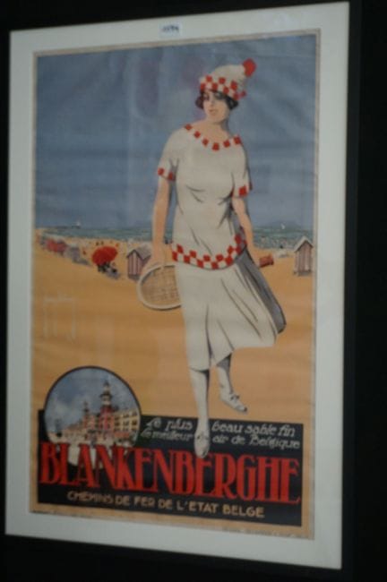cartel original enmarcado - "BLANKENBERGHE" - año 