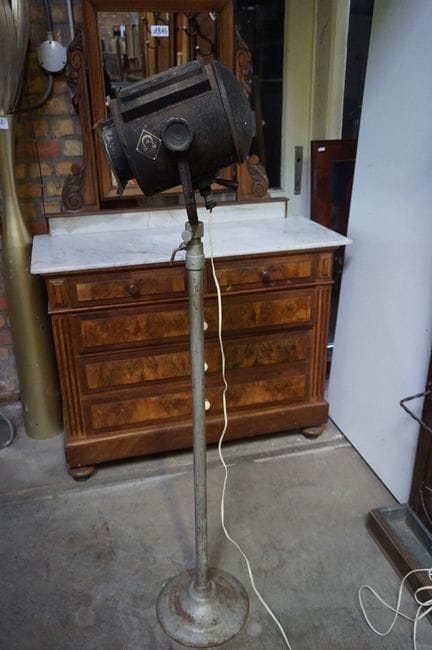 lampe de théâtre industrielle vintage - montée sur