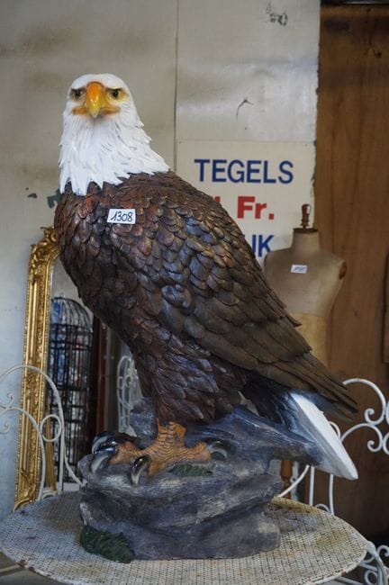 Large American bald eagle made of polyresin - H: 1