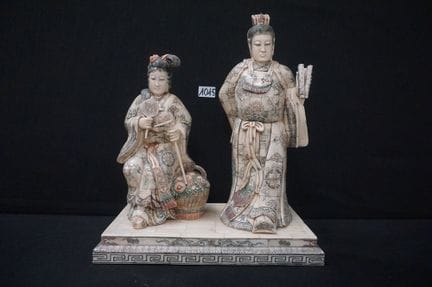 Large Chinese carving set from Beijing - "Emperor 
