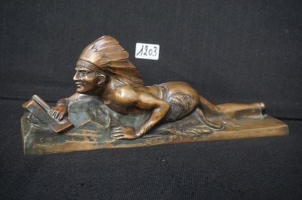 EDOUARD GUY (1872–1925) — "Indien d'Amerique à l'a
