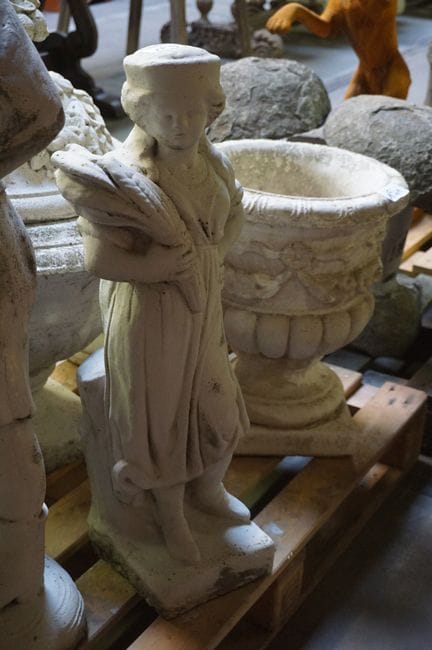 Concrete garden statue - "Autumn" - H: 74 cm