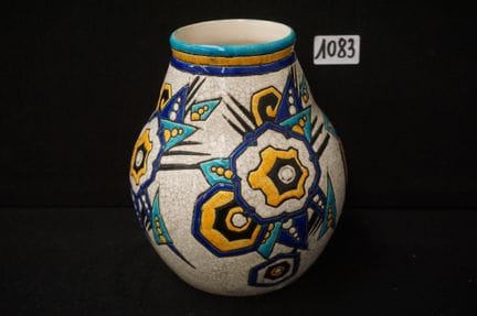 KERAMIS - beautiful Art Deco vase - distinctive "c