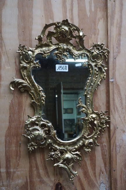 Beautiful bronze mirror in the Rococo style - 80 x