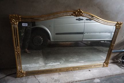 DEKNUDT - Large Gilded Vintage Mirror - 114 x 184 