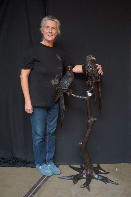 beautiful large sculpture in bronze (fountain) - "