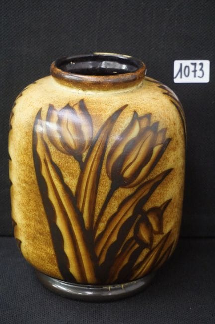 BOCH FRERES KERAMIS - beautiful Art Deco vase - de