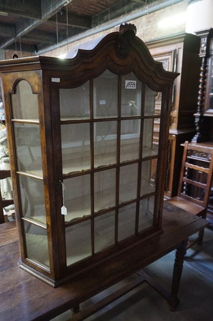 Beautiful antique Dutch wall-mounted display cabin