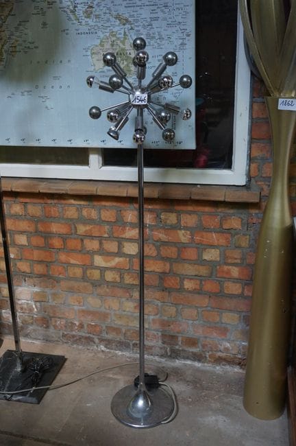Vintage "SPOETNIK" floor lamp - SPACE AGE - chrome