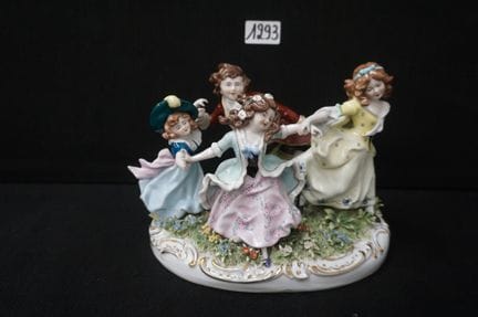 SCHEIBE-ALSBACH - porcelain figurine set - polychr