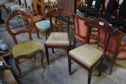 3 chaises anciennes - acajou