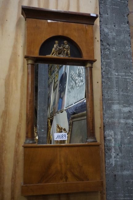Empire-style mirror - ca. 1900 - mahogany - 91 x 3