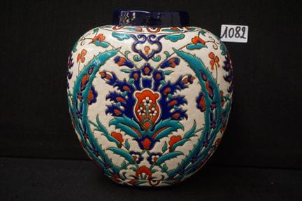 KERAMIS - beautiful Art Deco vase - "craquelé glaz