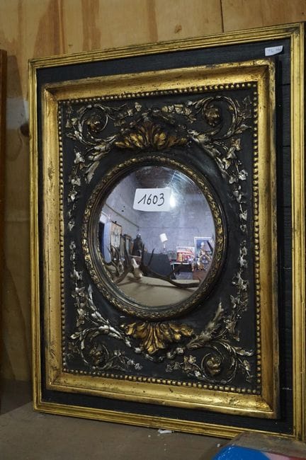 Napoleon III-style mirror - convex mirror - with g