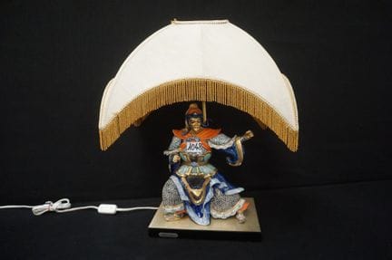 EDOARDO TASCA - porcelain table lamp - "Samoerrai"