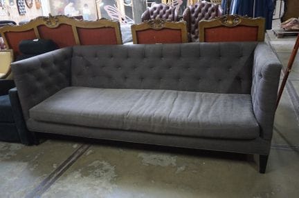 MARIE'S CORNER - modern sofa in gray fabric - slig