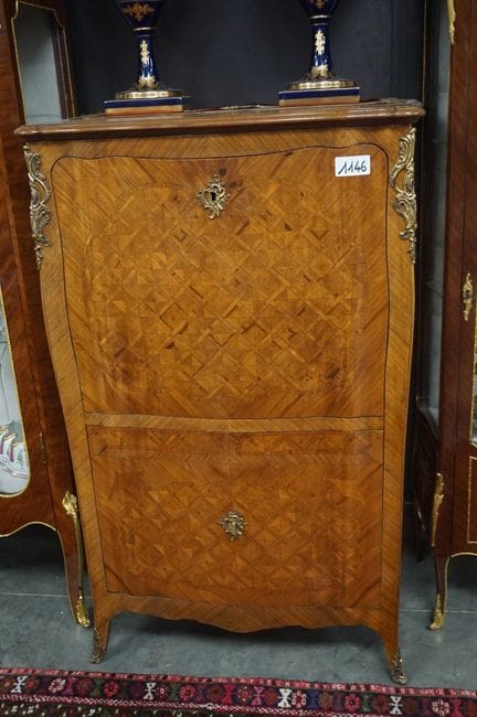 Secretario alto con marquetería - Altura: 127 cm -