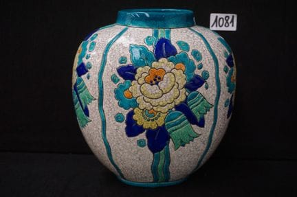 KERAMIS - beautiful Art Deco vase - distinctive "c