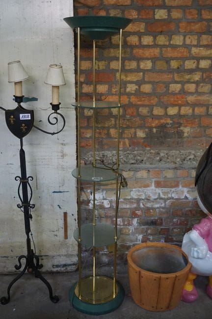 lampe sur pied vintage de style Regency Hollywood 