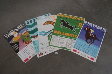 5 carteles - «HIPPODROOM OOSTENDE» - de los años 1