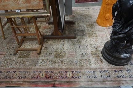 grand tapis oriental en soie - 375 x 279 - finemen
