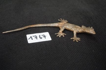 PIERRE CHENET - "salamandra" - scultura in bronzo 