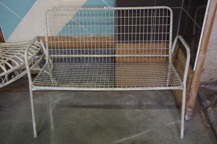vintage metal garden bench - L: 170 cm