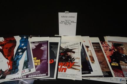 joli lot d'affiches de cinéma vintage - environ 85