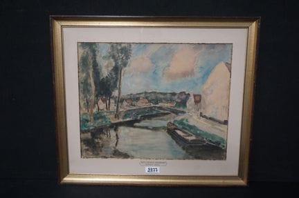 ARMAND APOL (1879 - 1950) - « Pont sur le canal de