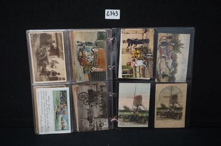 circa 64 vecchie cartoline che raffigurano carri d