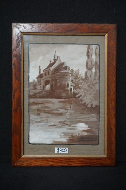 CHARLES POUPAERT (1874 - 1935) - « La porte des ân