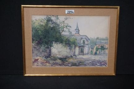 FIRMIN VERHEVICK (1874 - 1962) - « Vue de village 
