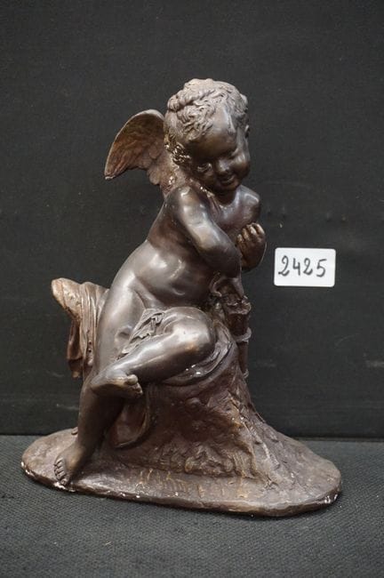 statue en bronze - « Cupidon » - H : 24 cm