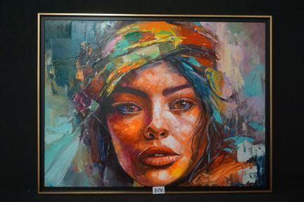 LOIC TUHAL (1968 - ) - « Jeune femme exotique » - 