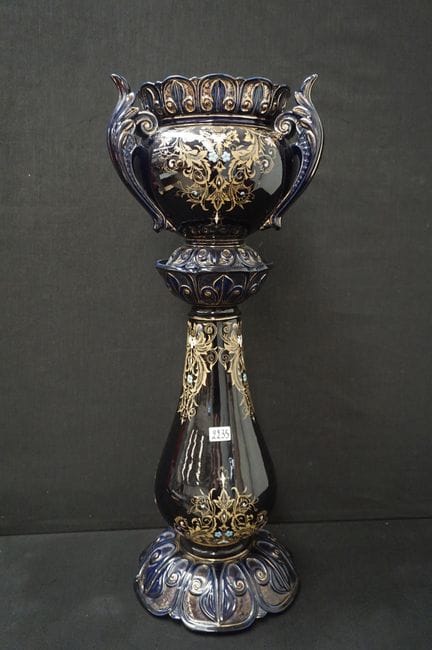 bella jardinière con colonna abbinata - ceramica s
